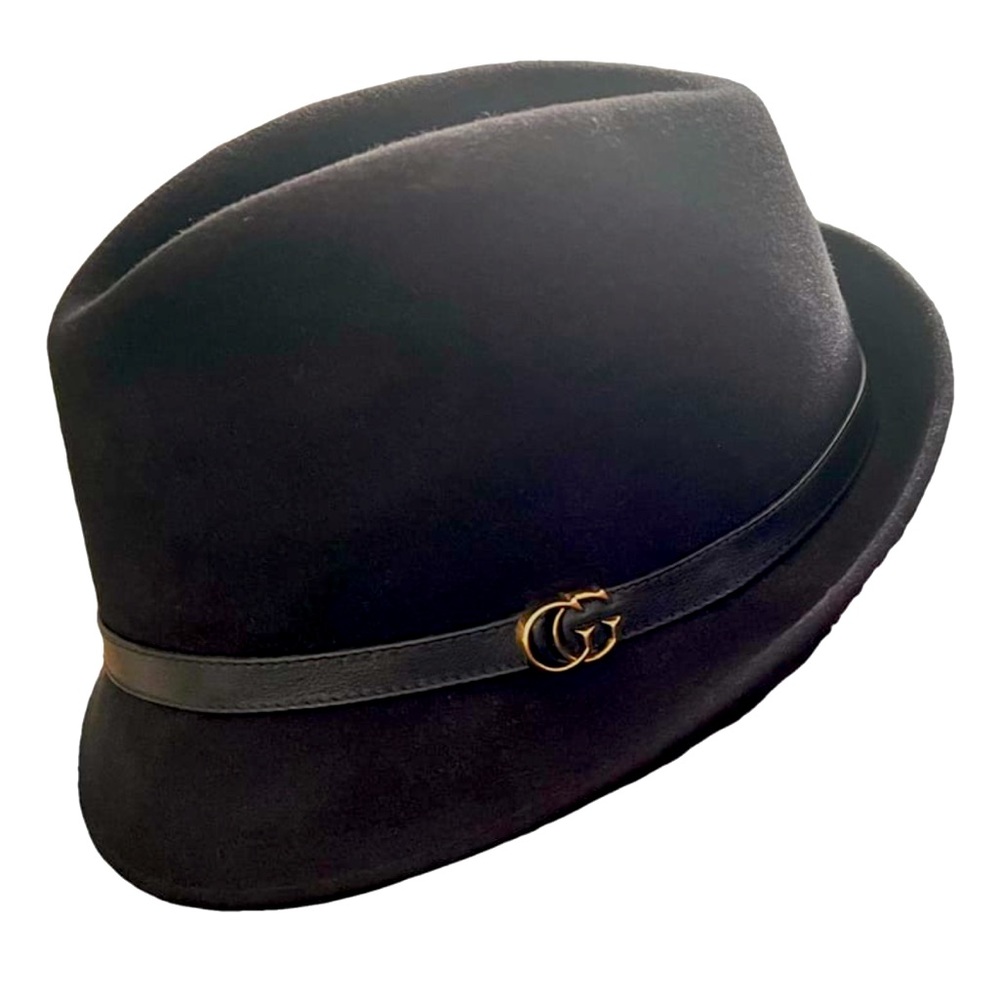 ❌❌SOLD‼️❌❌New* Gucci Cappello Rabbit Feltro Lapin and Leather Fedora Hat
